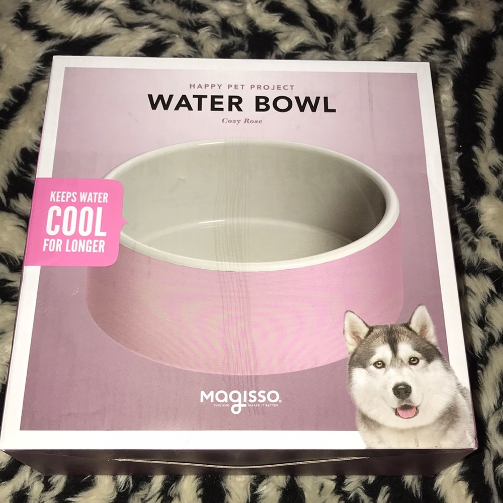 Magisso Pink Cooling Water bowl Large cozy rose New - Picture 2 of 6